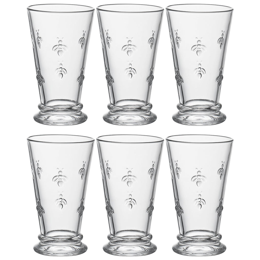Classica Bee Highball Glassware, Set of 6