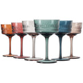 Tonal Crystal Coupe Cocktail Glassware, Set of 6