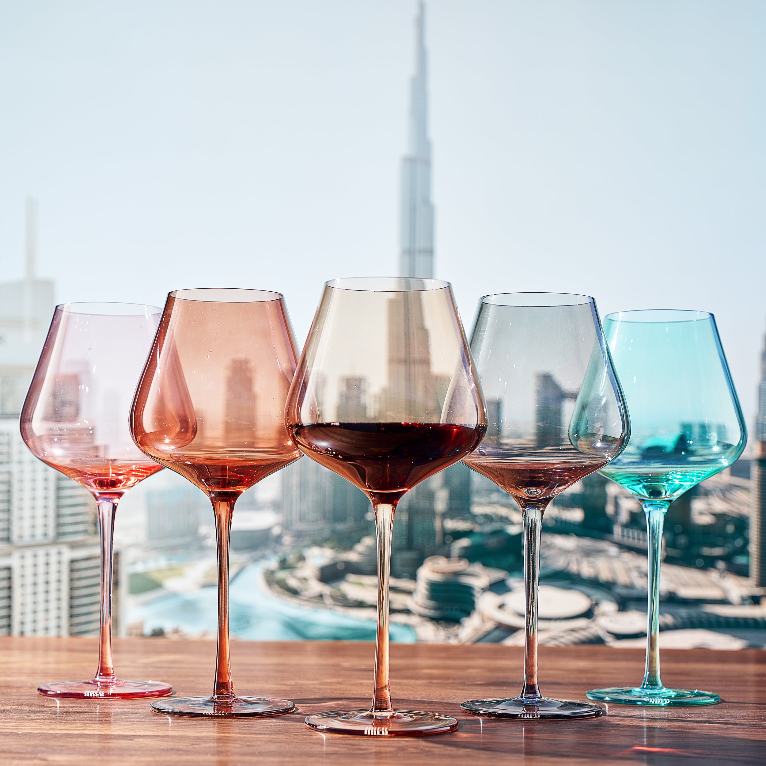 Stagioni Stemmed Wine Glassware, Dubai, Set of 5