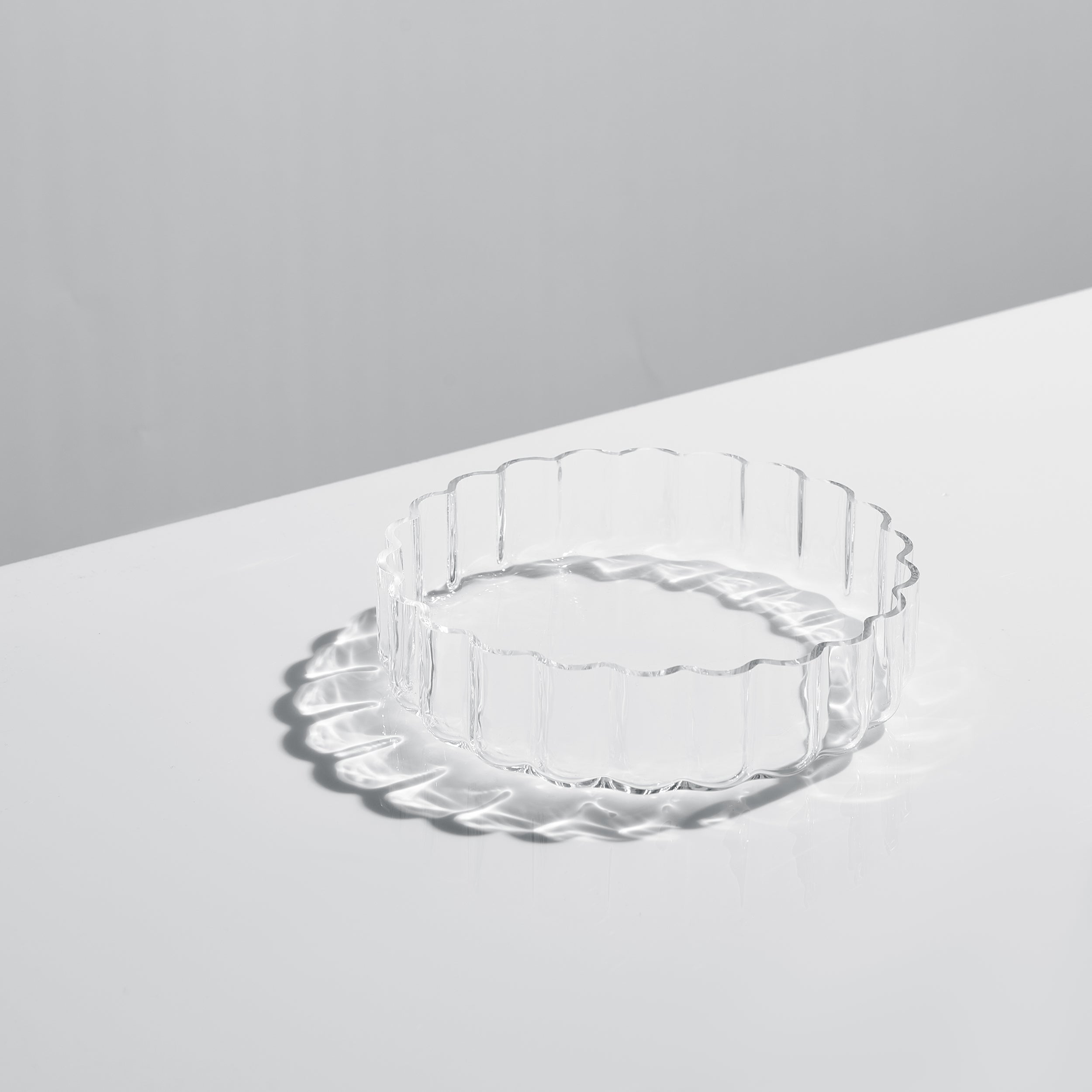 Flower Plate Glassware, Set of 2