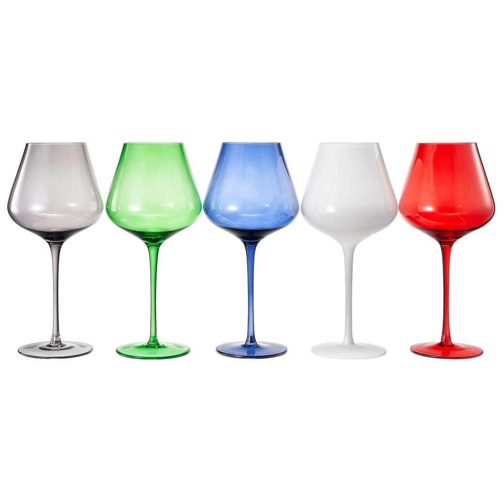 Stagioni Stemmed Wine Glassware, Paris, Set of 5