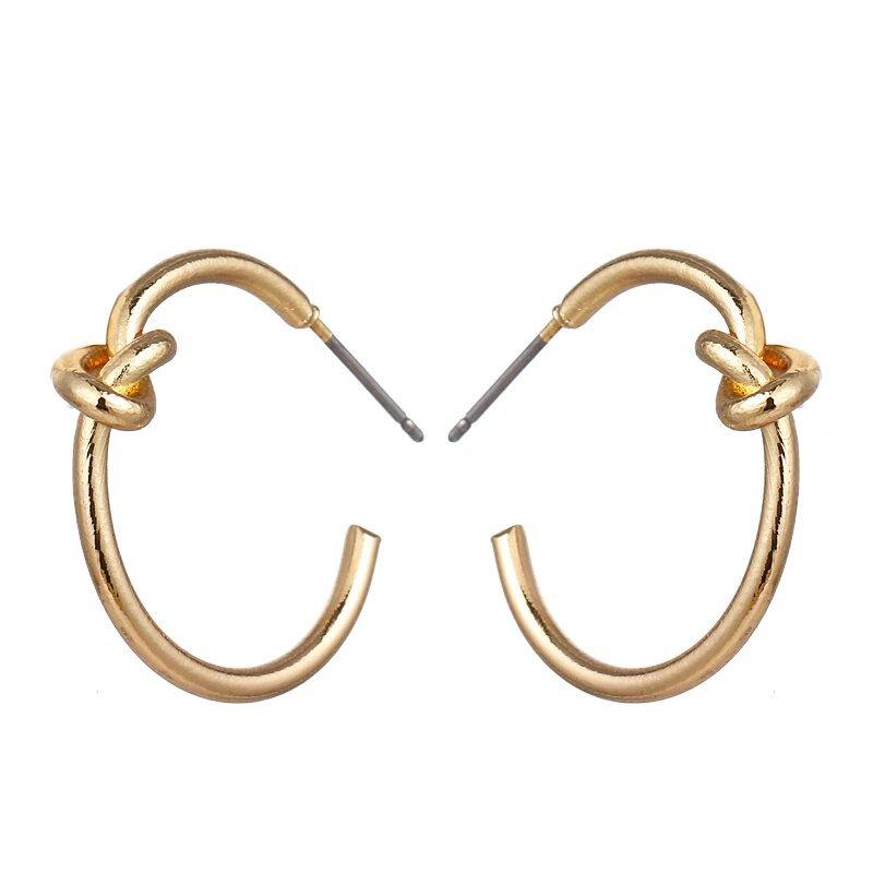 Knot Hoop Earrings