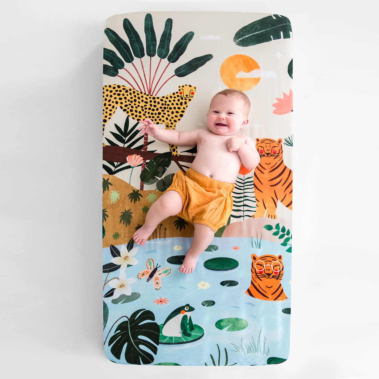In The Jungle 60x120cm Cot Sheet
