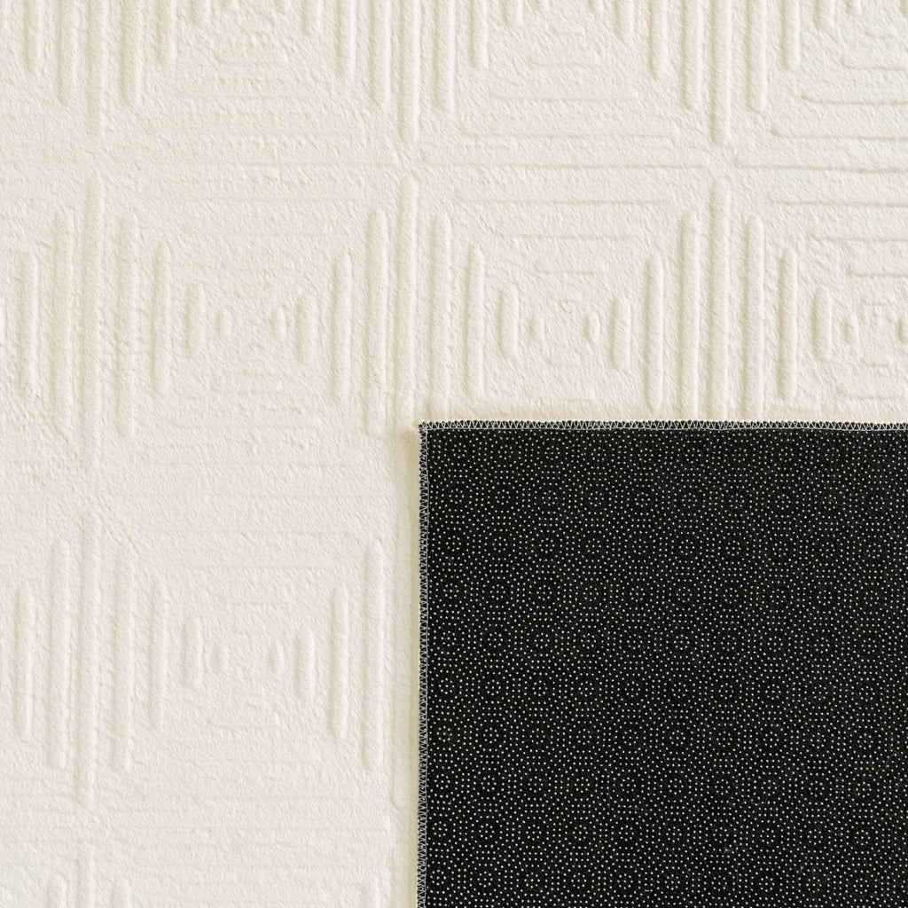 Soft Washable Area Rug Aspen with High-Low Pattern