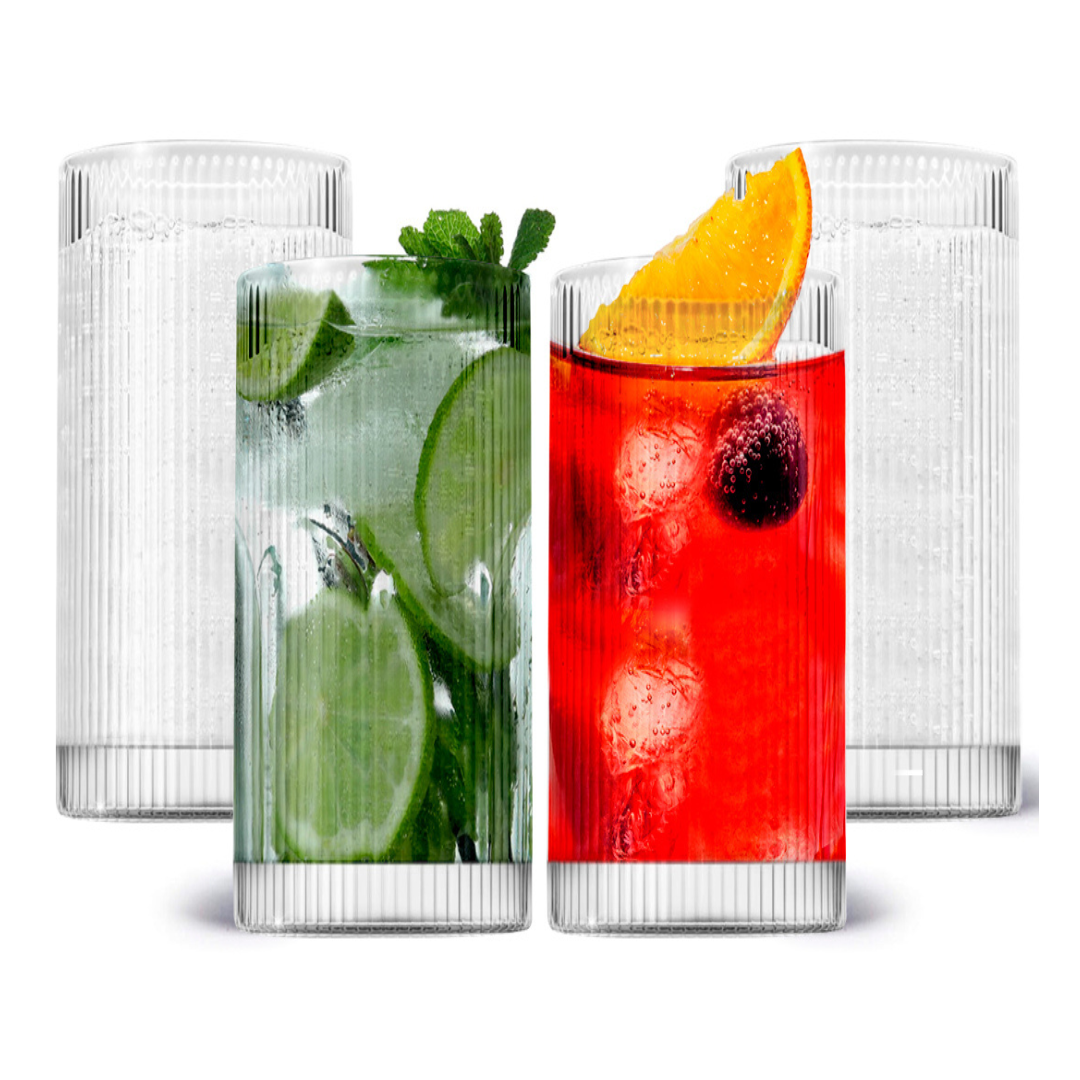 Vintage Straight Line Tumbler -  12oz