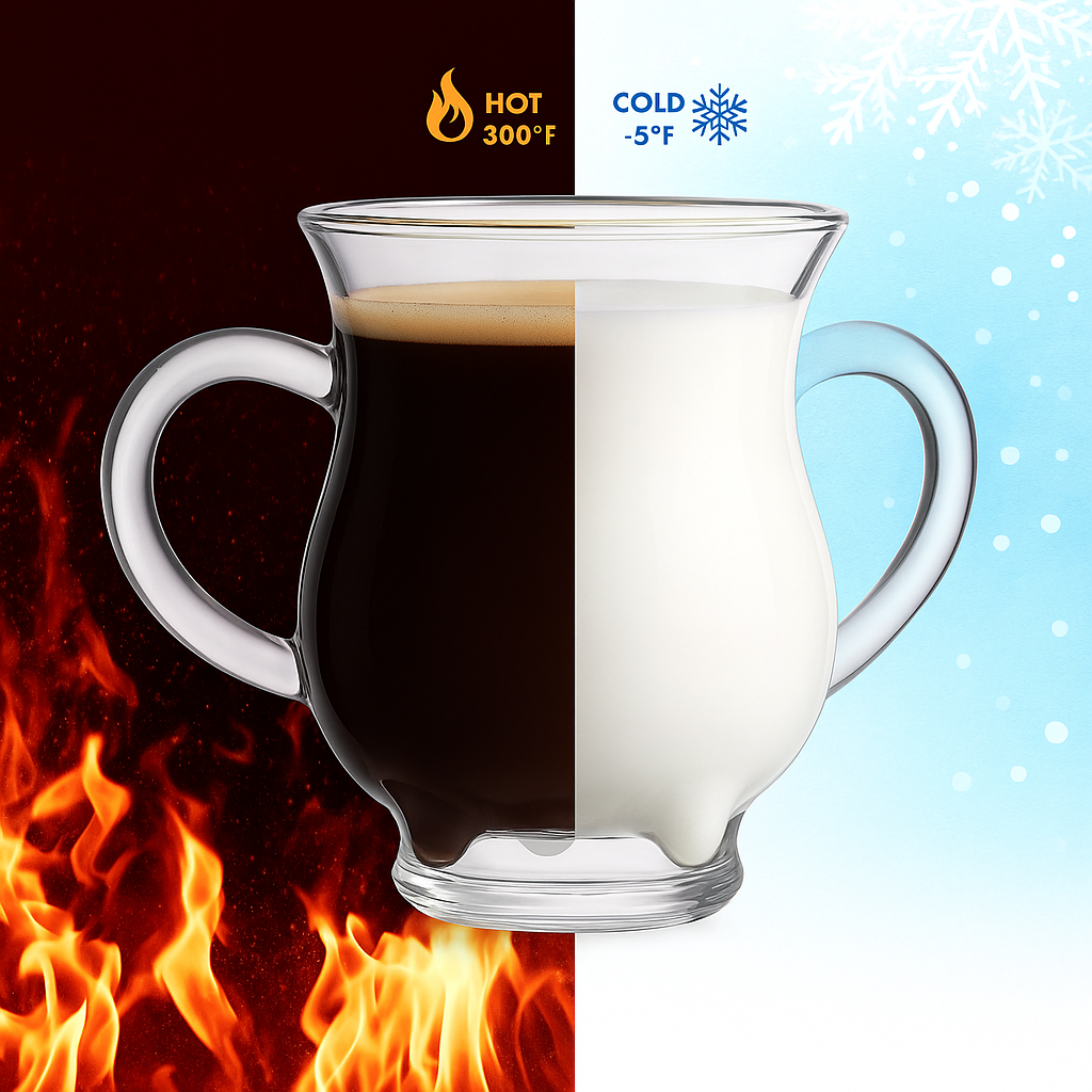 Glass Cow Udder Creamer Pot 8.5oz