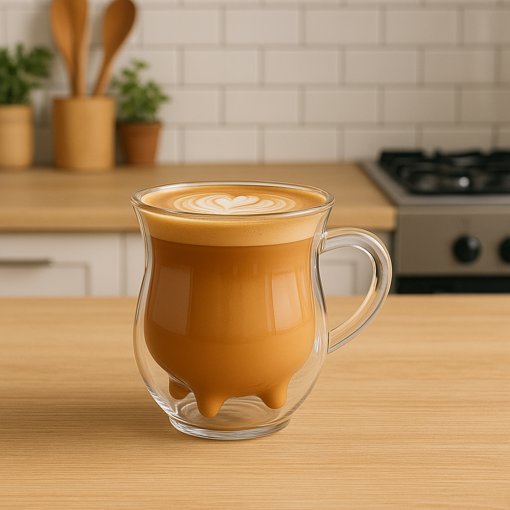 Glass Cow Udder Creamer Pot 8.5oz