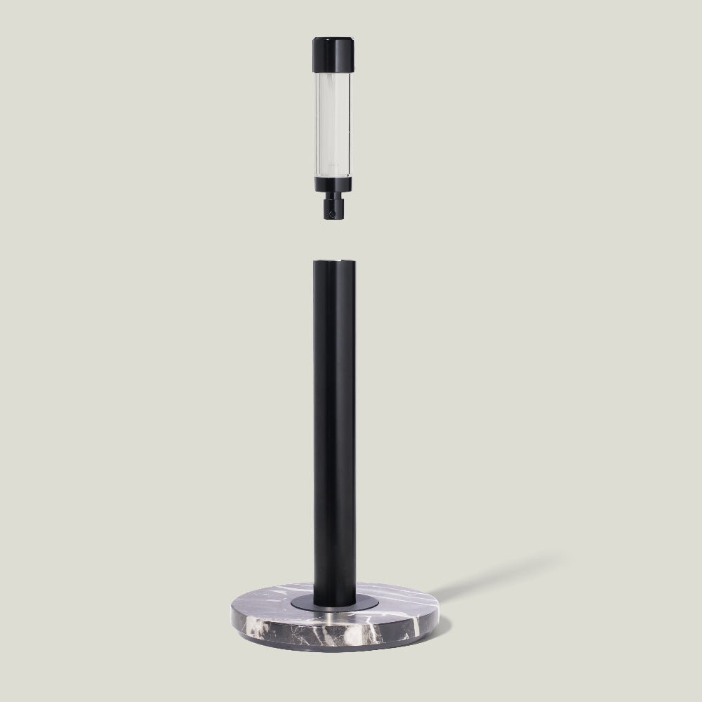 The Obscura Paper Towel Holder plus Spray Bottle