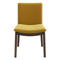 Laura  Gold Velvet Solid Wood Dining Chair (Set Of 2)