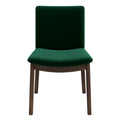 Laura  Green Velvet Solid Wood Dining Chair (Set Of 2)