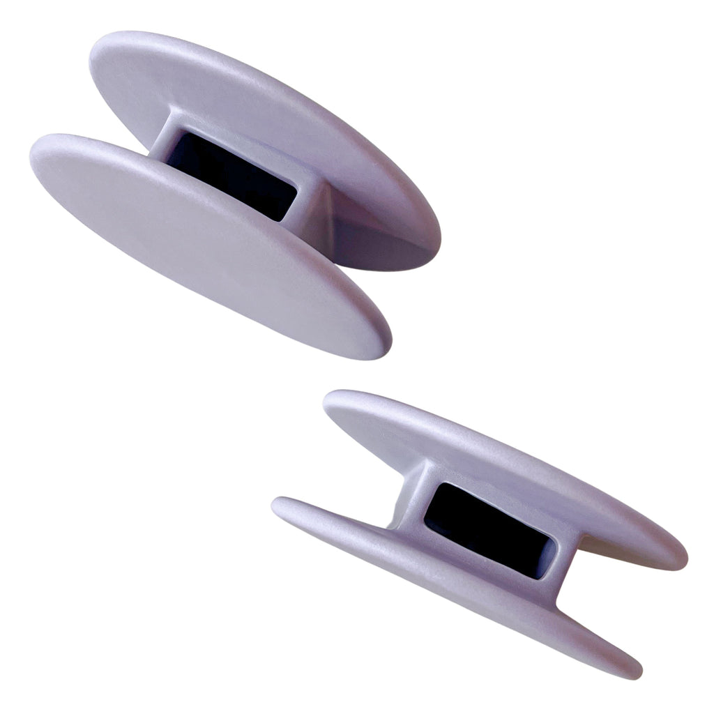 Lavender Macaroon Ceramic Vase - Pair