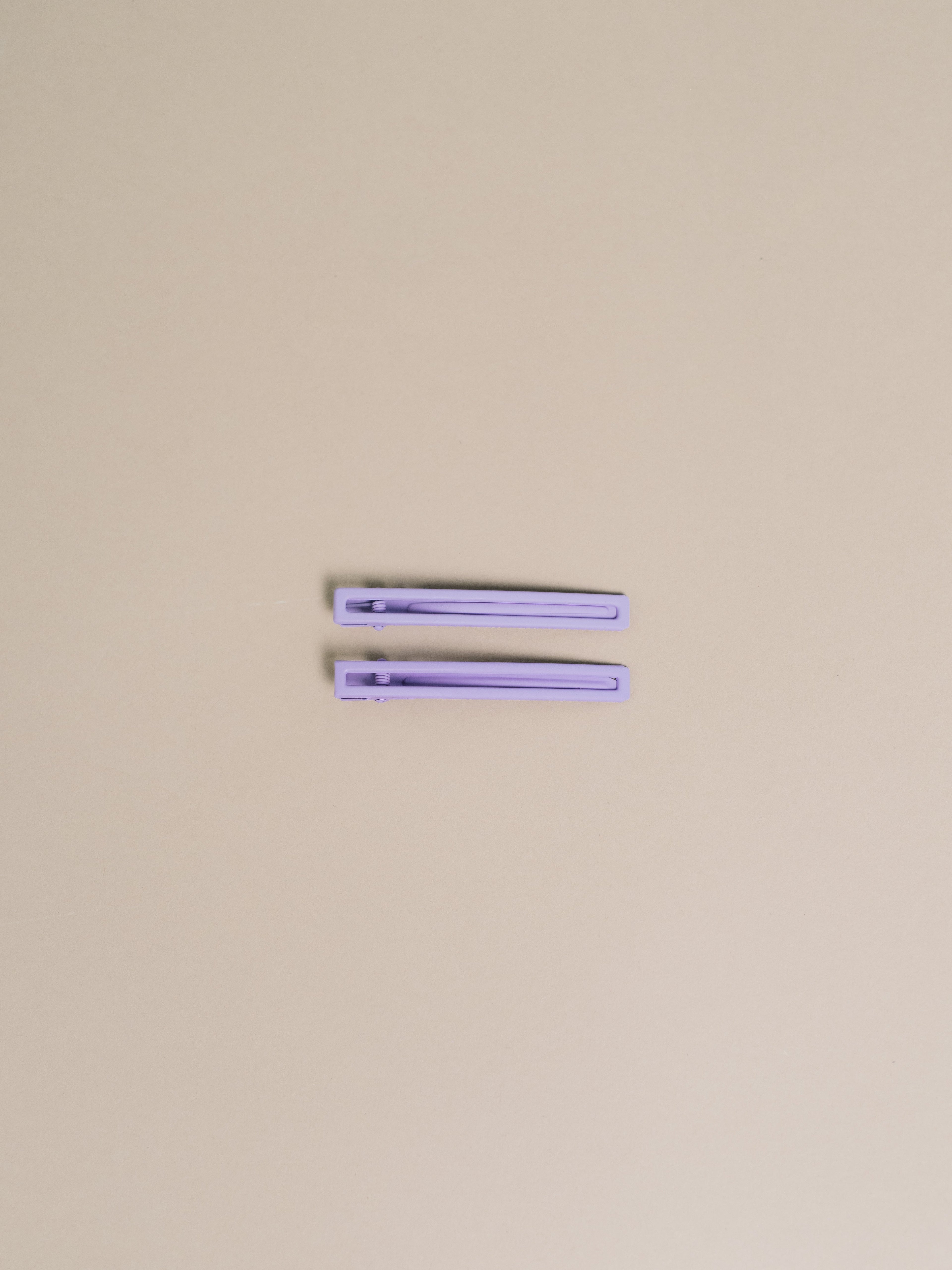 Leia Hair Clips - Lilac