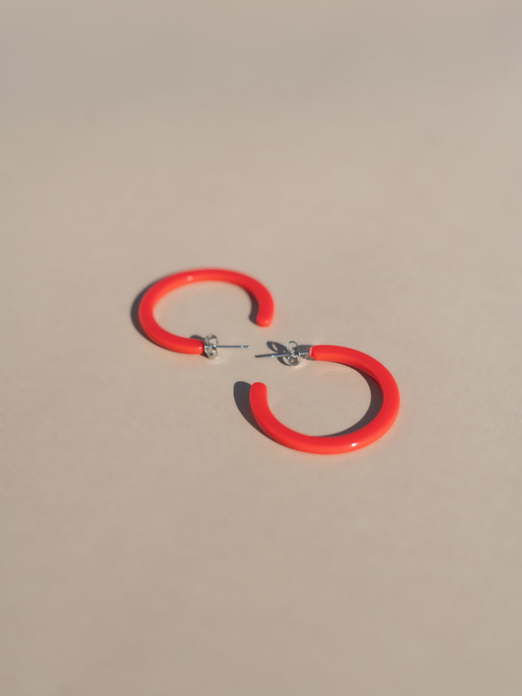 Alba Hoops ( New Thinner Style ) - Cherry Red