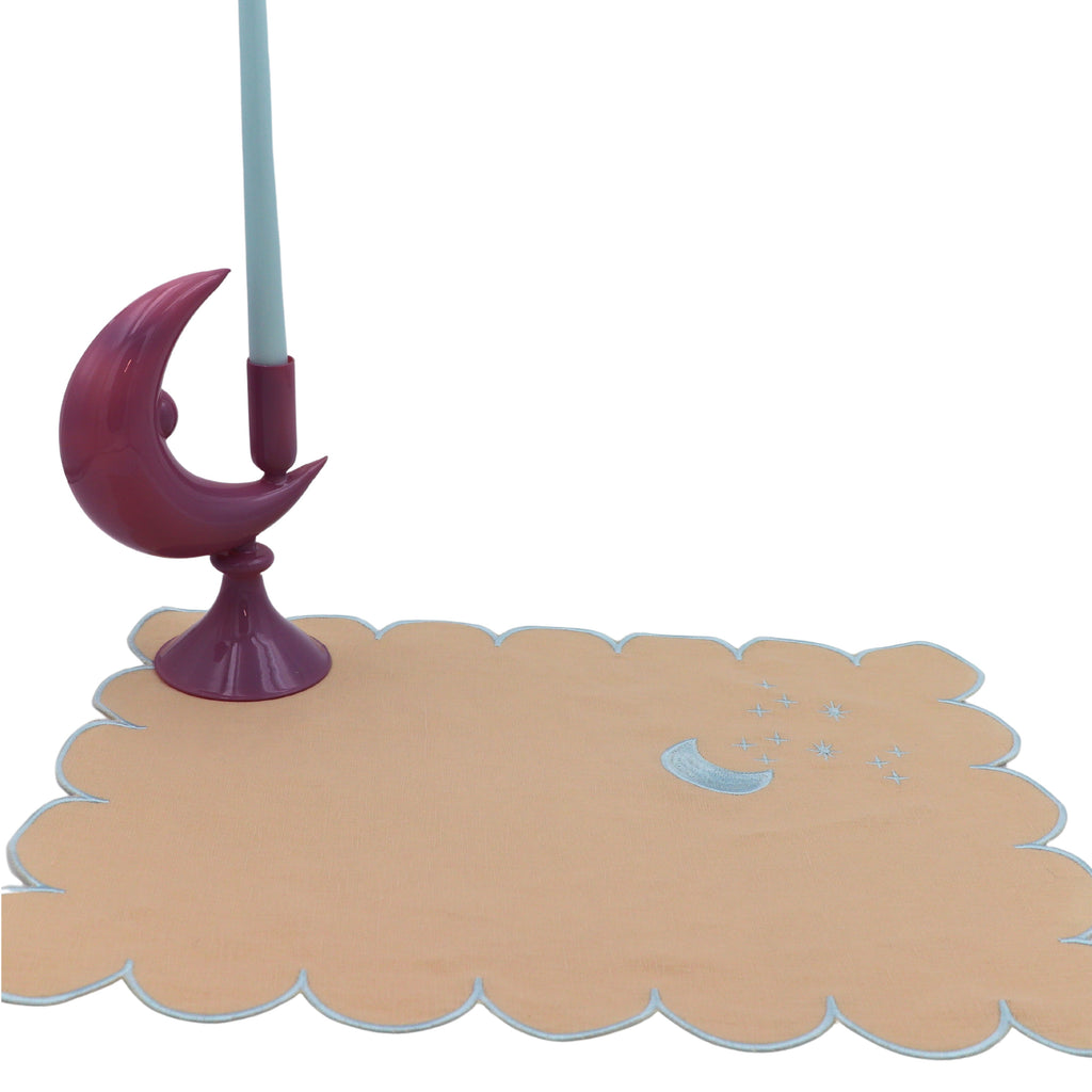 Lilac Crescent Moon Candle Holder - Case of 9 Candle Holders