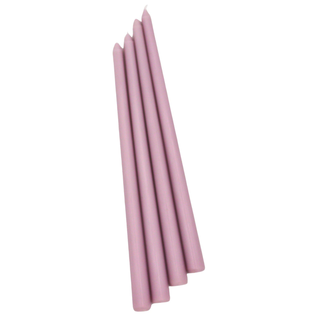 Extra Tall Lilac Hush Taper Candle,  1 Case of 50 Candles (4 in each pack)