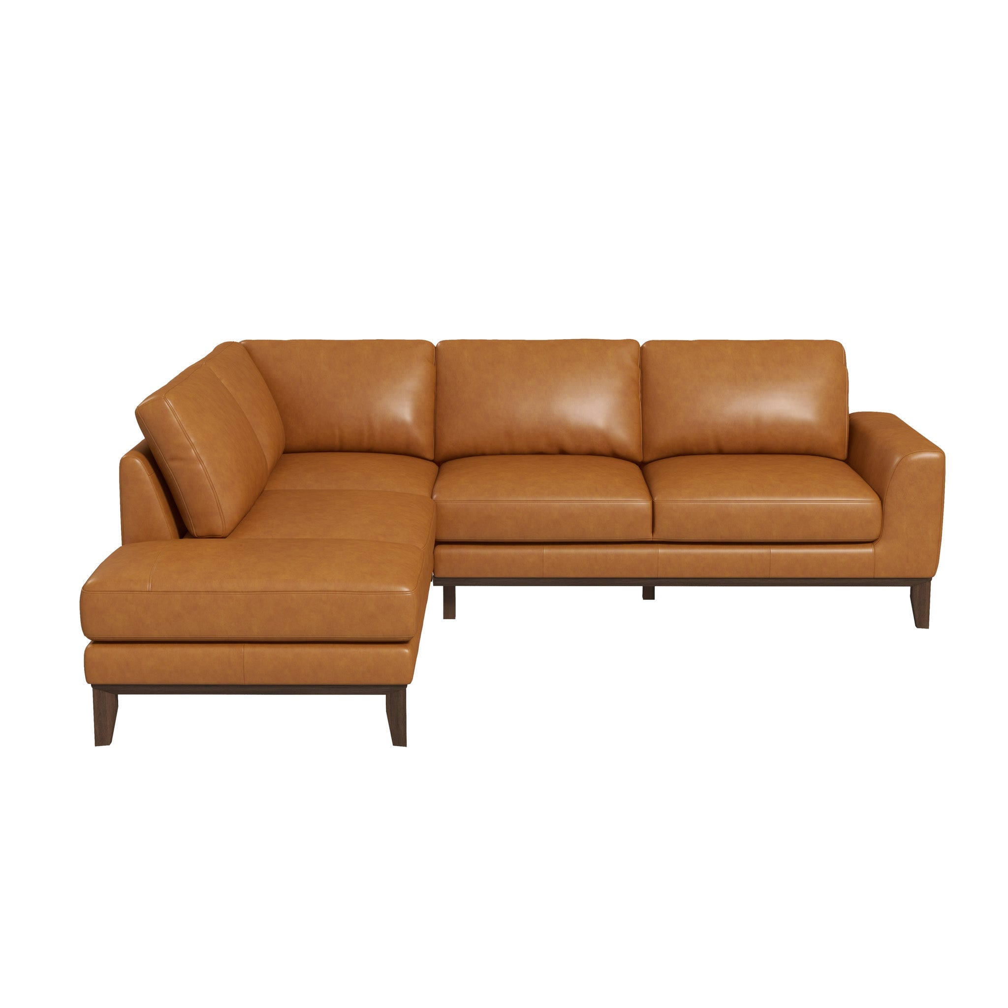 London  Leather Sectional Sofa Left Facing – Designer Sofa – Curated b
