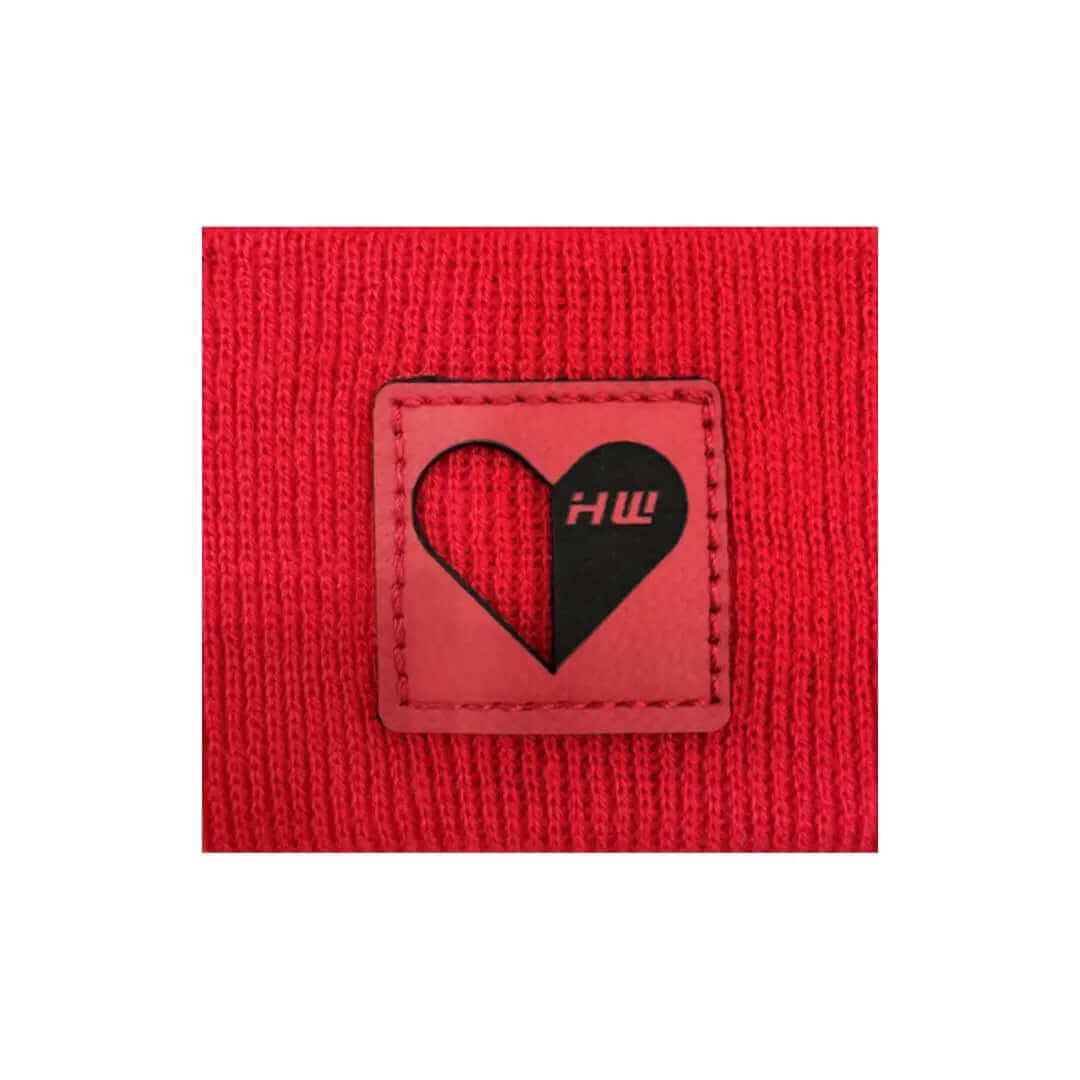 Love-Inspired H-Stitch Beanie – Scarlet Red | Limited Edition