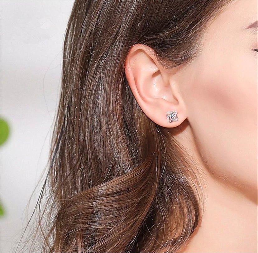Love Knot Stud Earrings