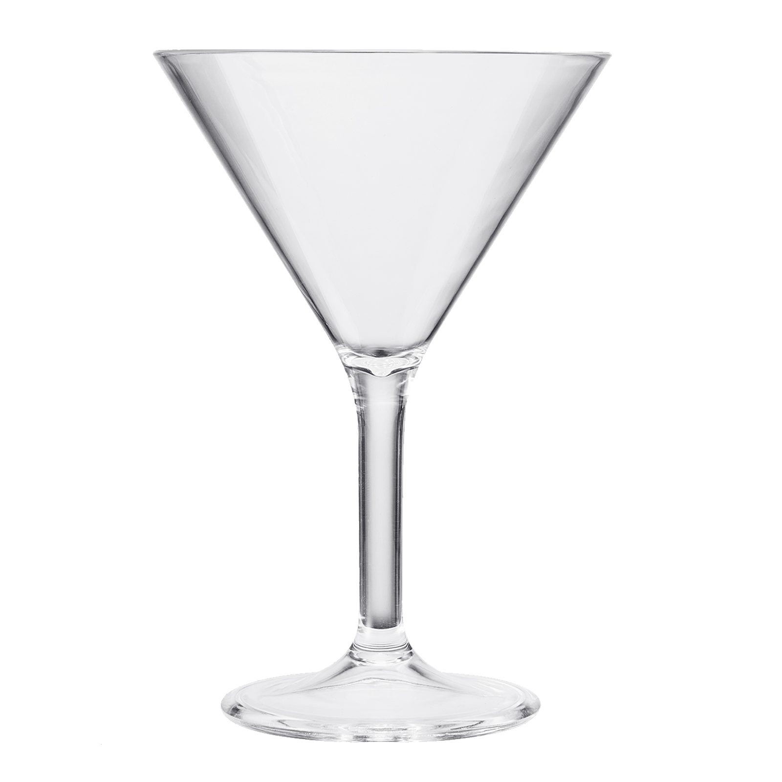 Barcelona Acrylic Martini Cocktail Glassware, Set of 4