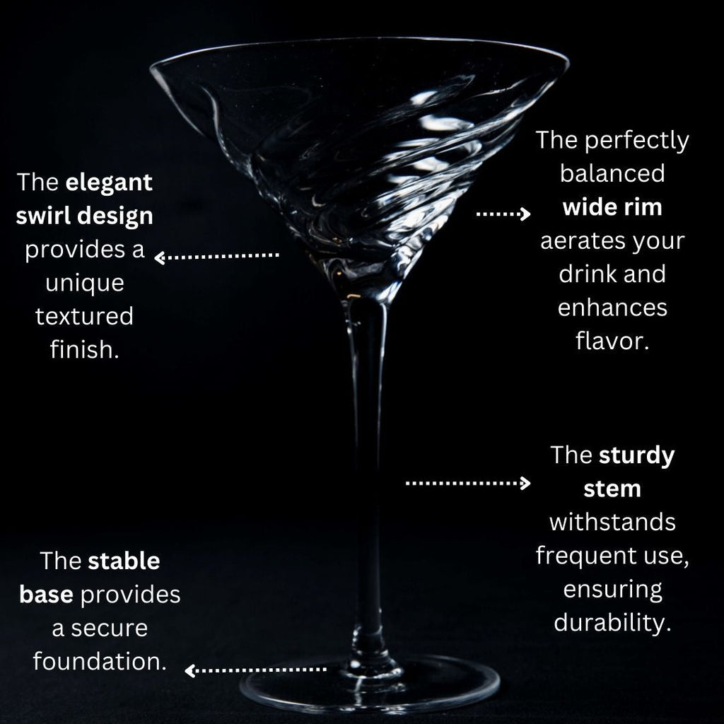 Vortex Martini Glass