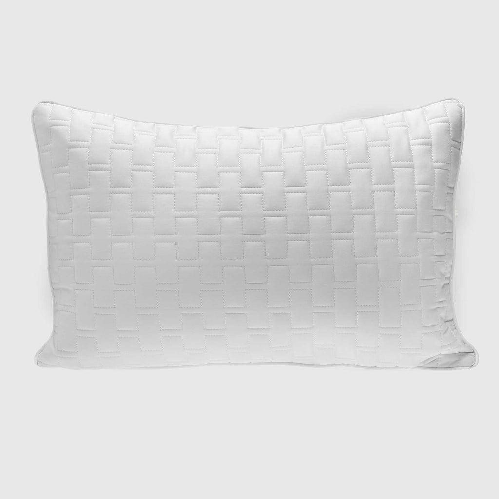 Bamboo Cotton Decorative Throw Pillow- Snow