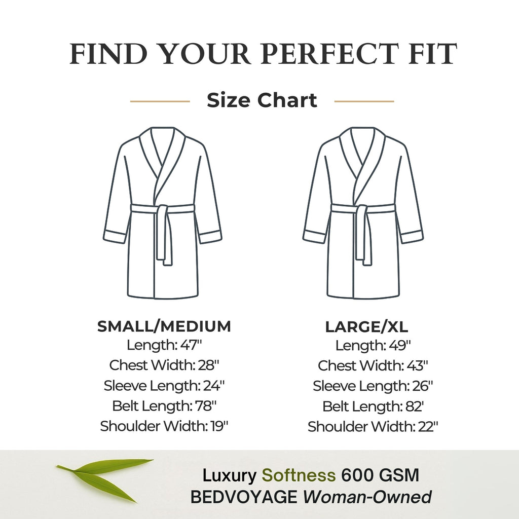 Bamboo Cotton Bath Robe  - Charcoal