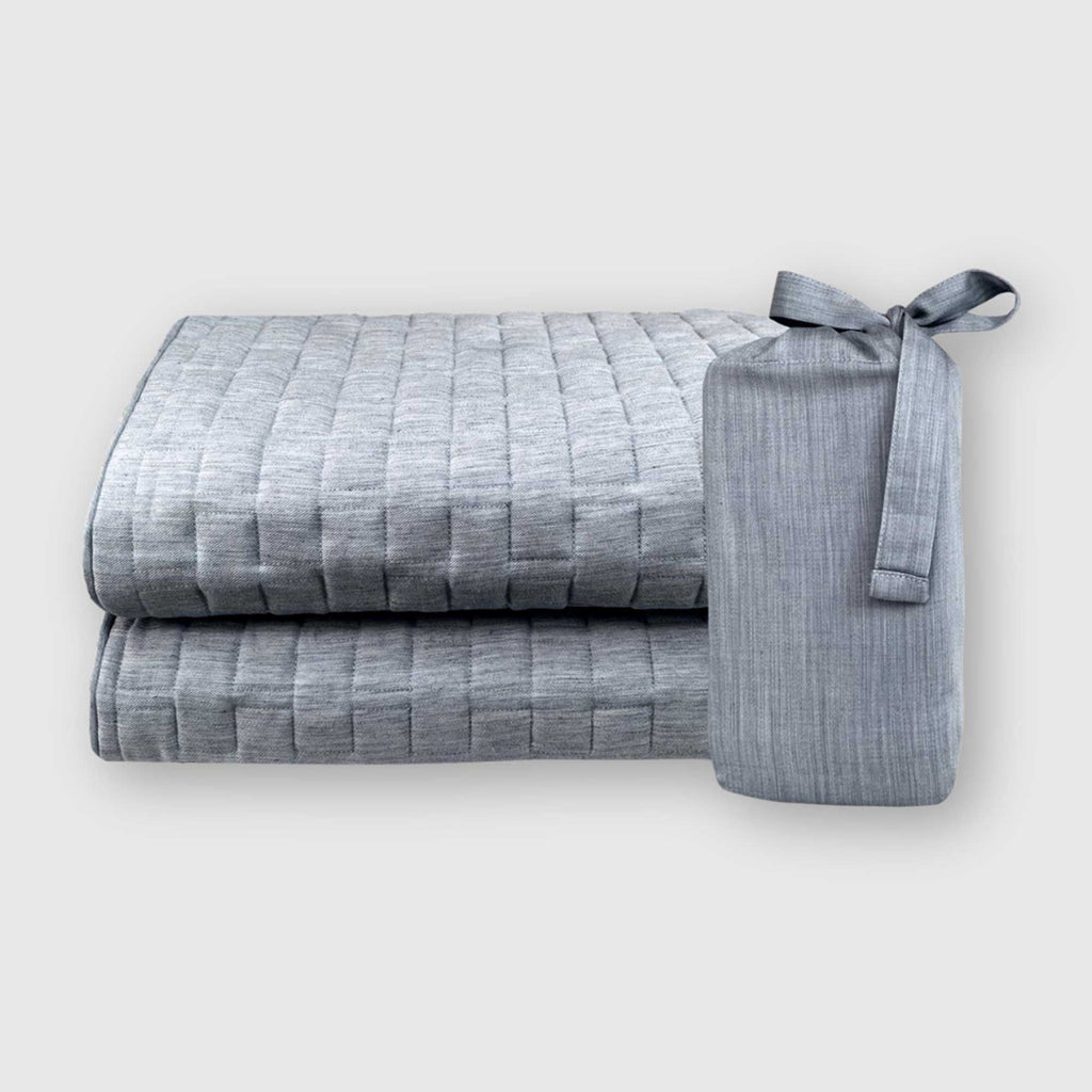 Bamboo Cotton Standard Shams 2 Pack - Silver