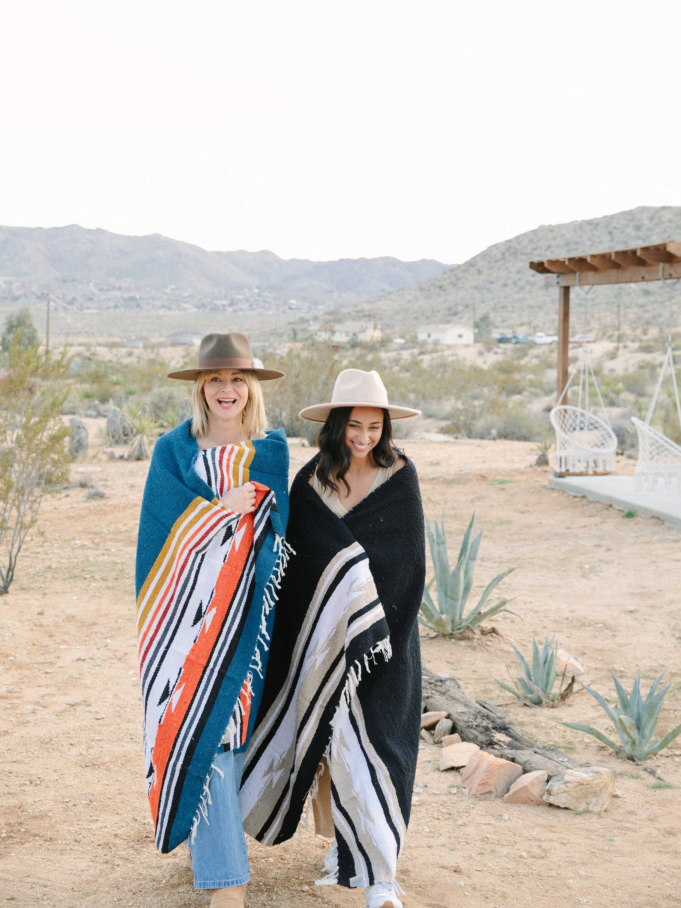 Black Baja Mexican Blanket