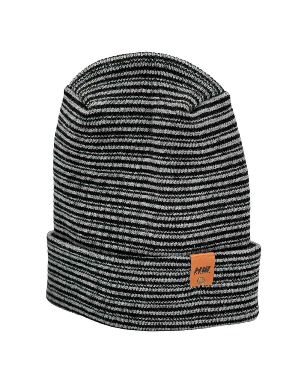 H-Stitch™ Contrast Cuffed Beanie – Black/Gray | Made in USA | Trending Ski & Snowboard Beanie