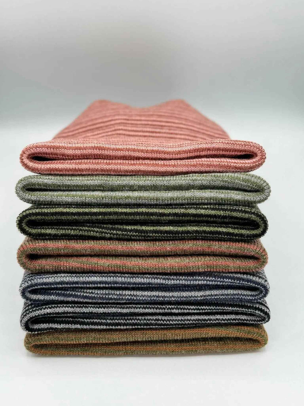 Trending Men’s & Women’s Beanie – H-Stitch Cuffed Beanie | Burgundy/Pink Contrast | Made in USA