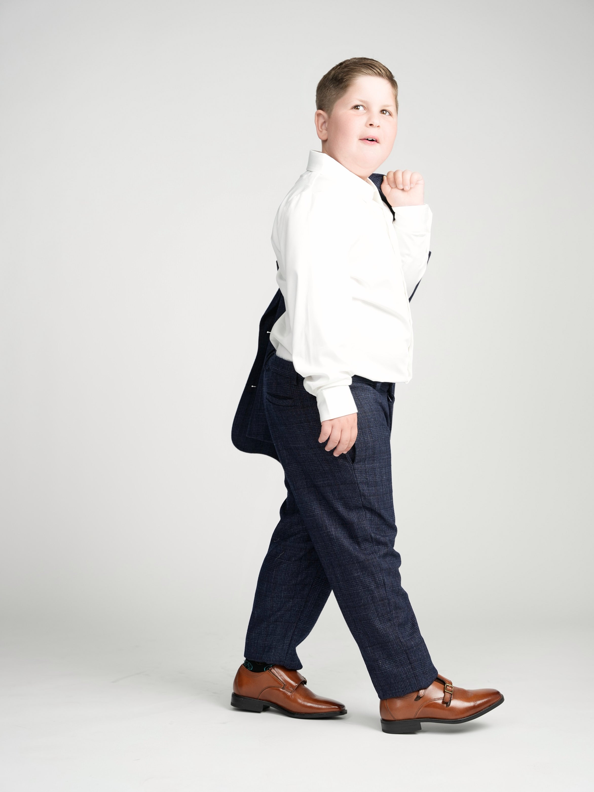 Navy Glen Plaid Dress Pants