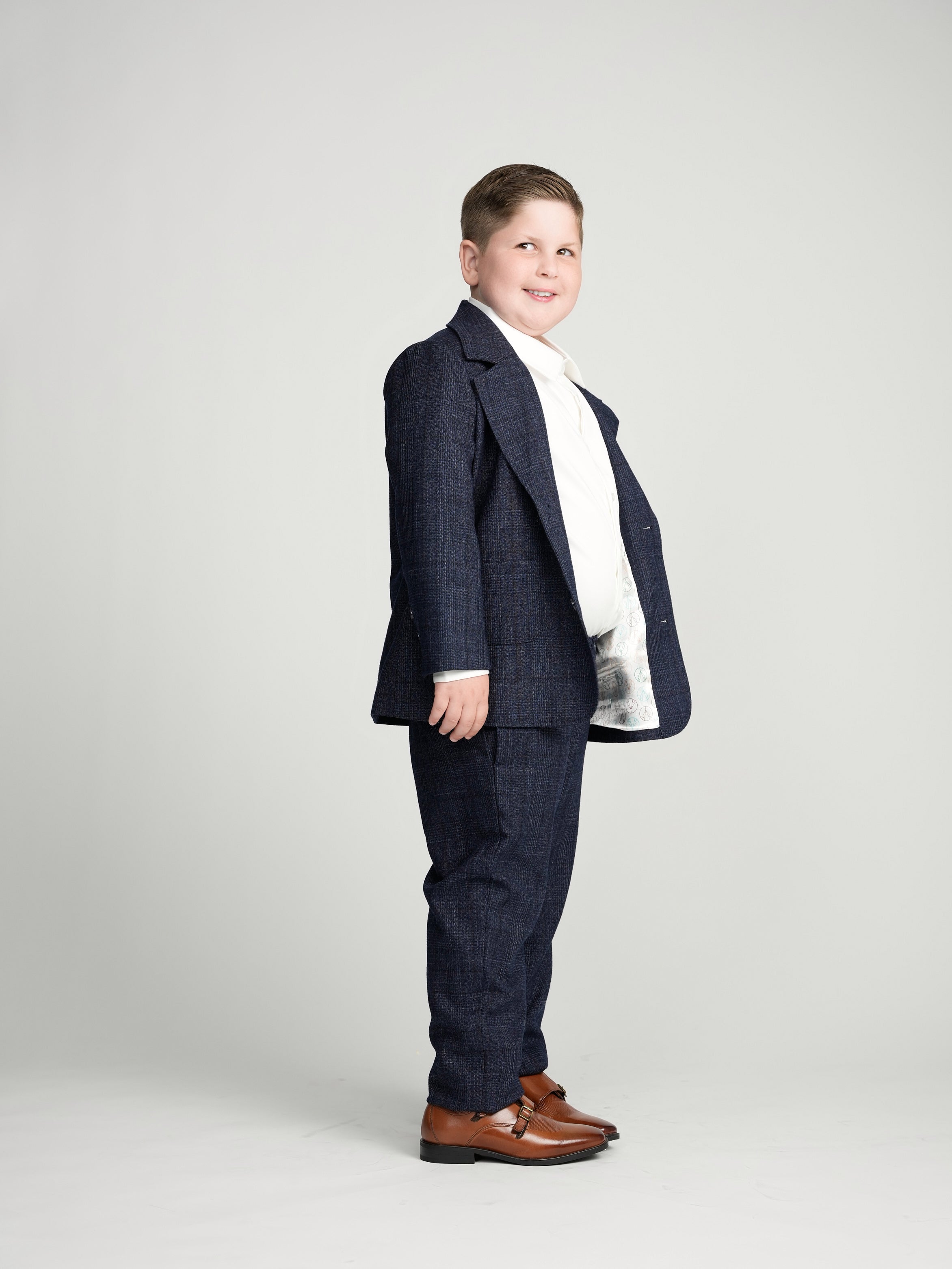 Navy Glen Plaid Dress Pants