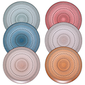 Tonal Hobnail Glass Plate, Set of 6