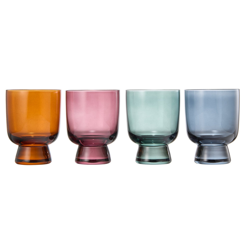 Tonal Lowball Cocktail Glassware, Set of 4