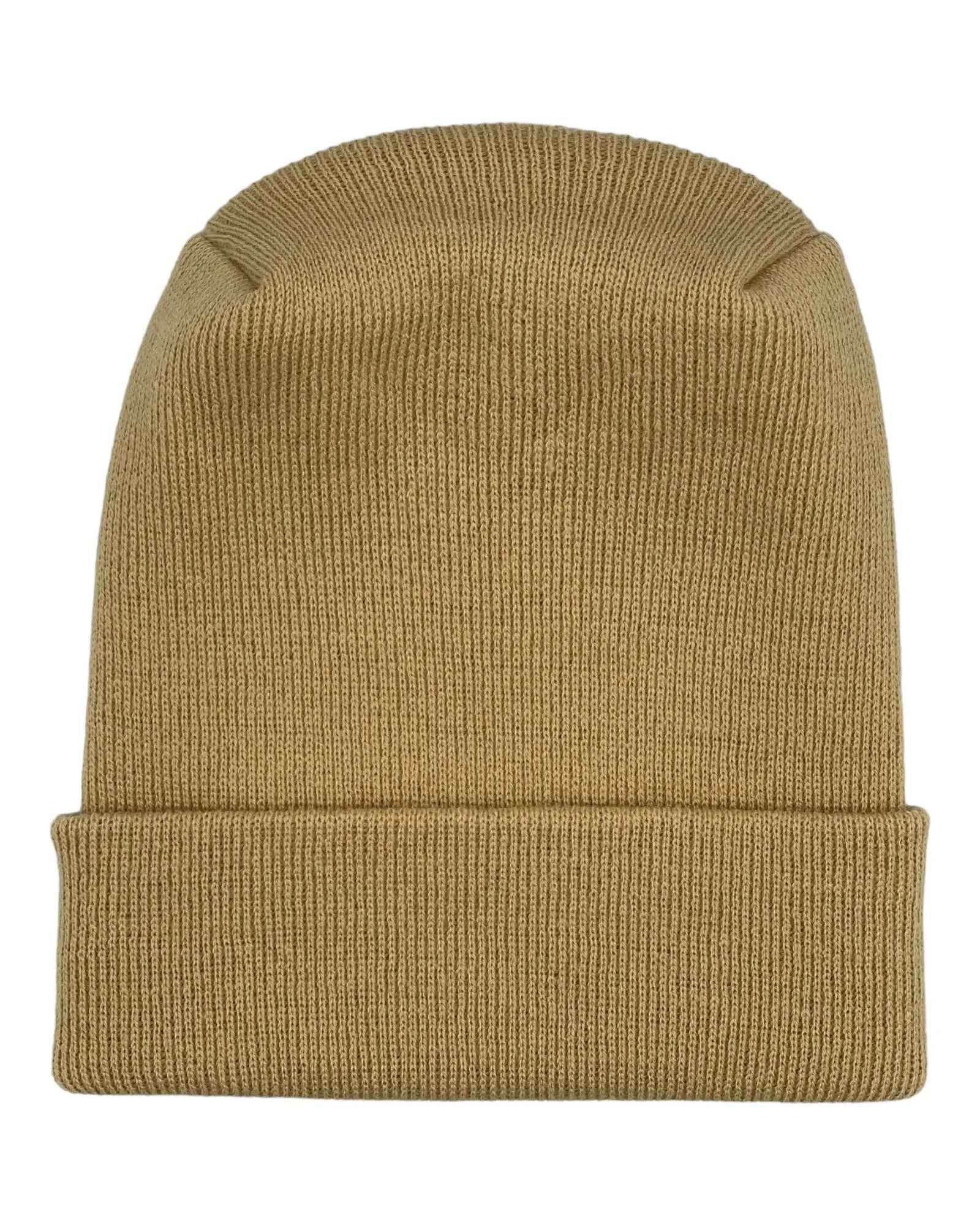 NEW HAAKWEAR H-Stitch Cuffed Beanie - Designed and Made in USA (Patented Design) - Dune Beige