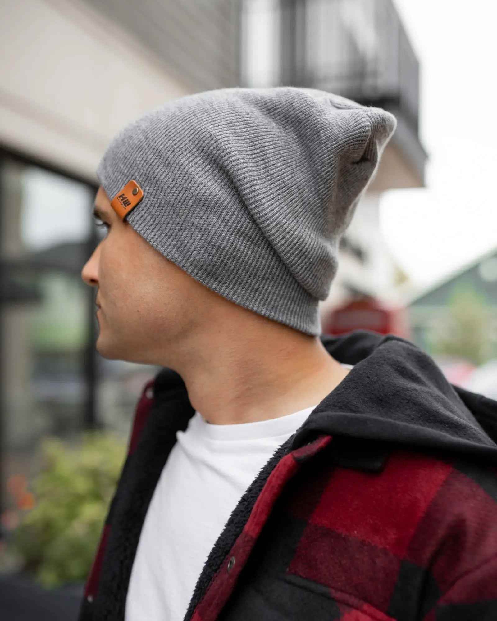 NEW HAAKWEAR H-Stitch Cuffed Beanie - Designed and Made in USA (Patent Pending Design) - Koala Gray