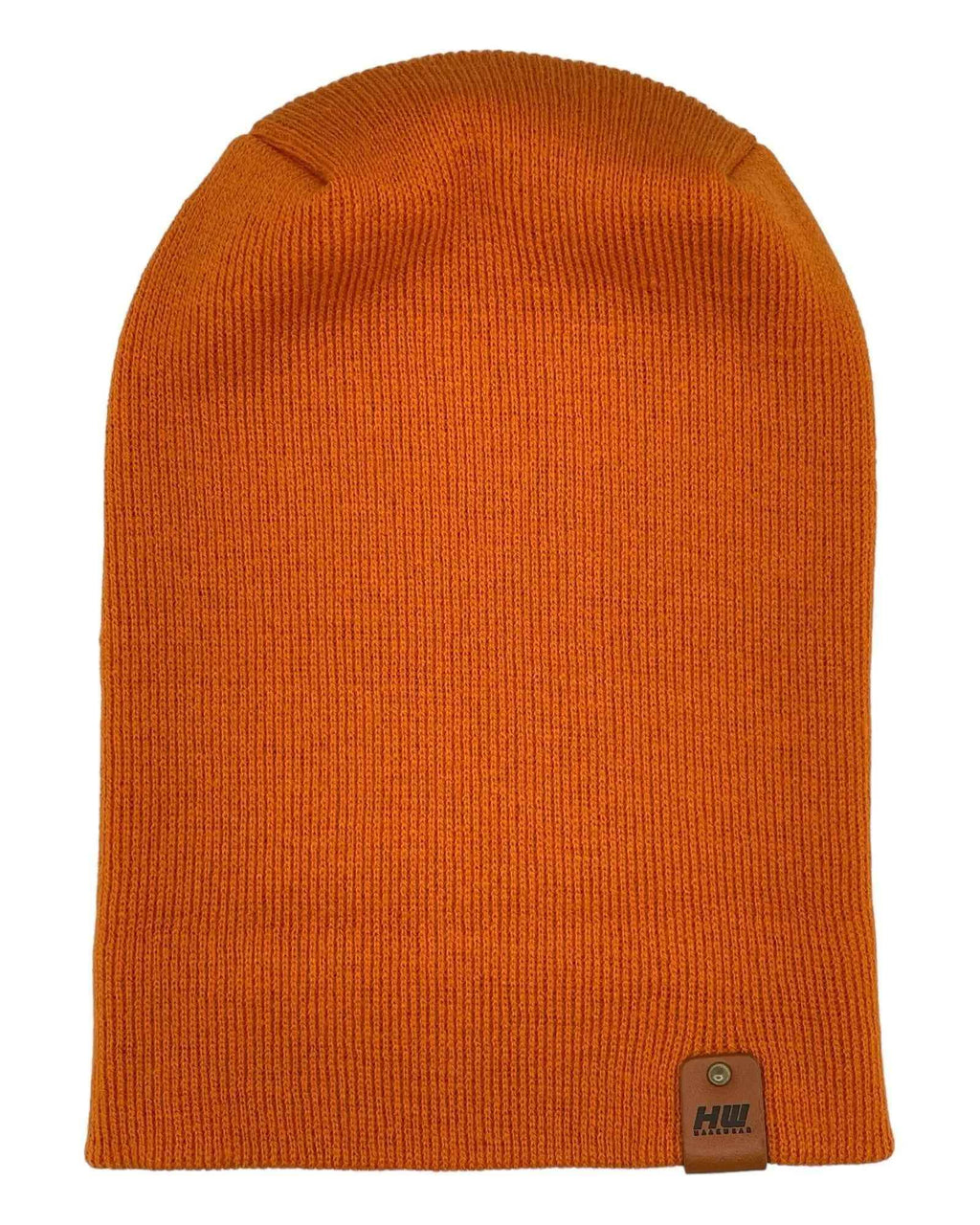 NEW HAAKWEAR H-Stitch Cuffed Beanie - Designed and Made in USA (Patented Design) - Tiger Orange