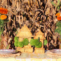 Natural Rattan Pagoda Set - Pair of Large