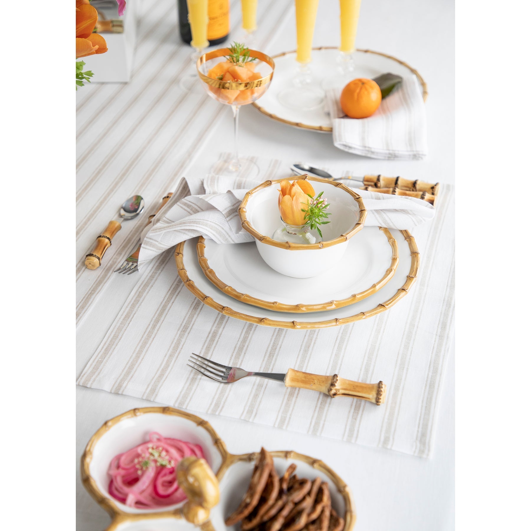 Capri Ticking Stripe Placemats