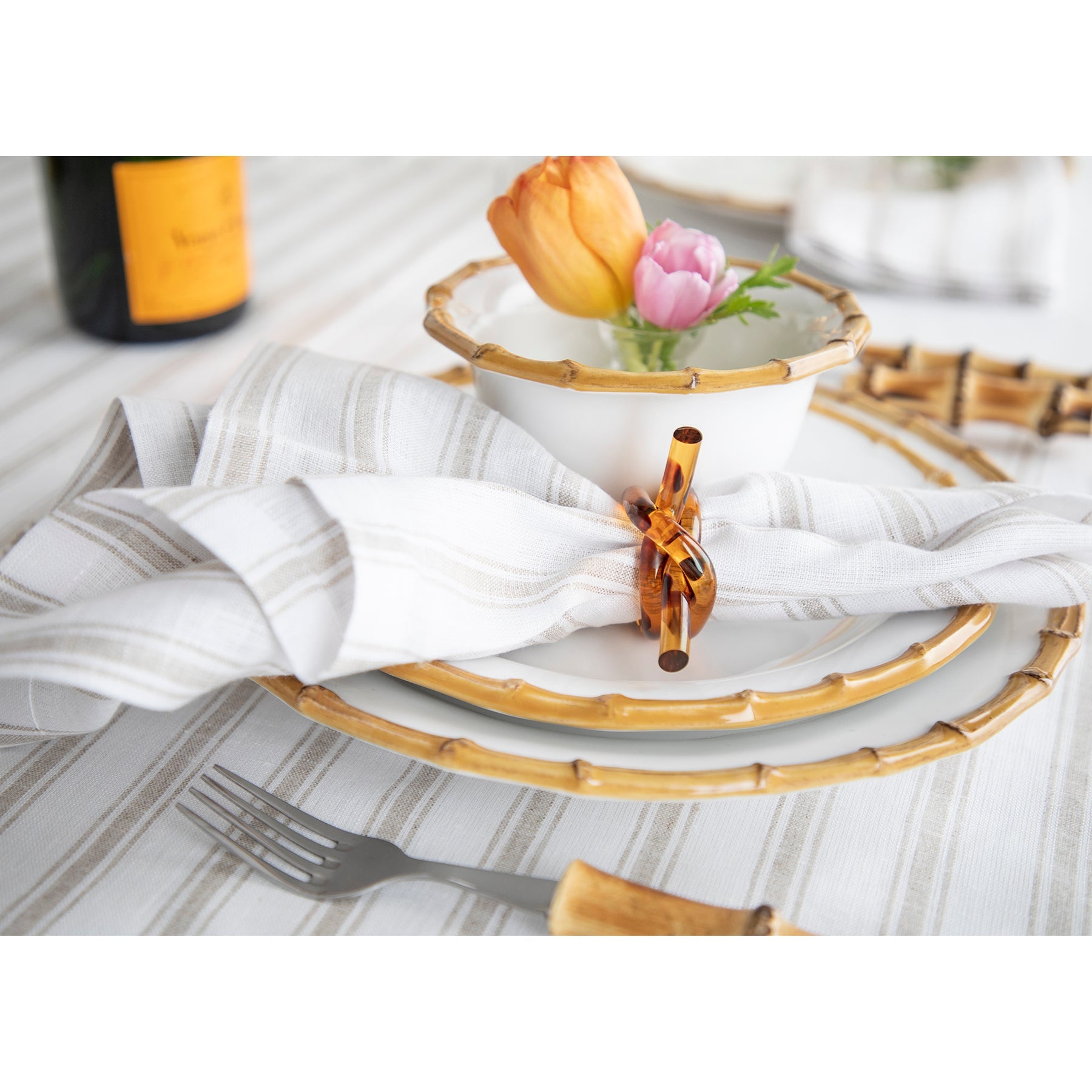 Capri Ticking Stripe Tablecloth