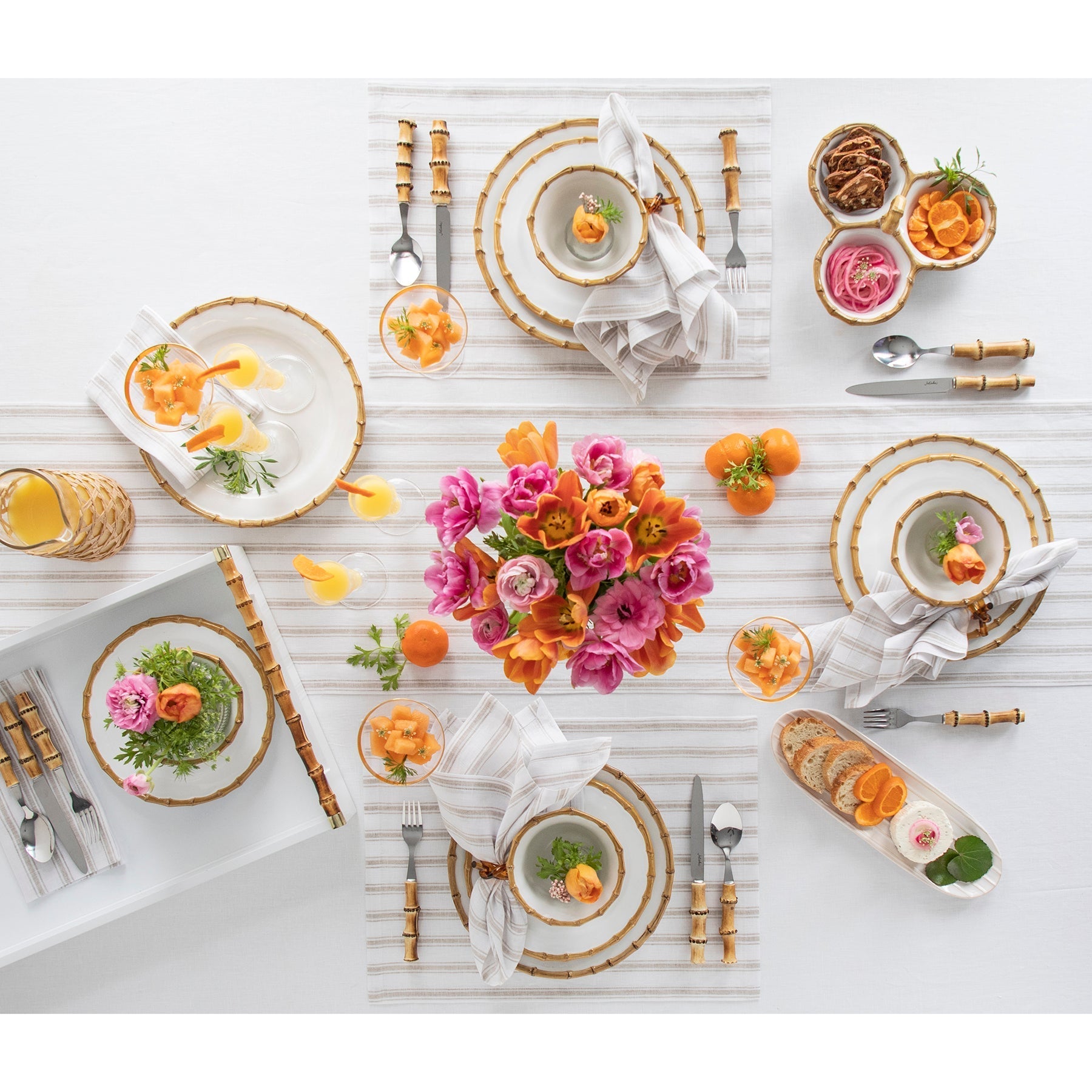 Capri Ticking Stripe Napkins