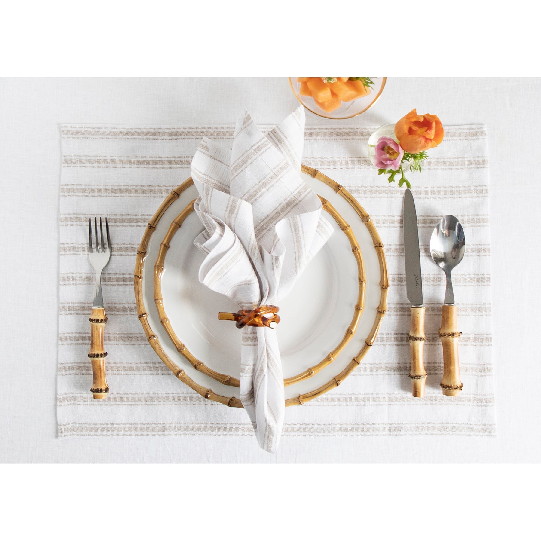 Capri Ticking Stripe Placemats