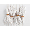 Natural & White Capri Stripe / 20 x 20 Inch / Set of 4