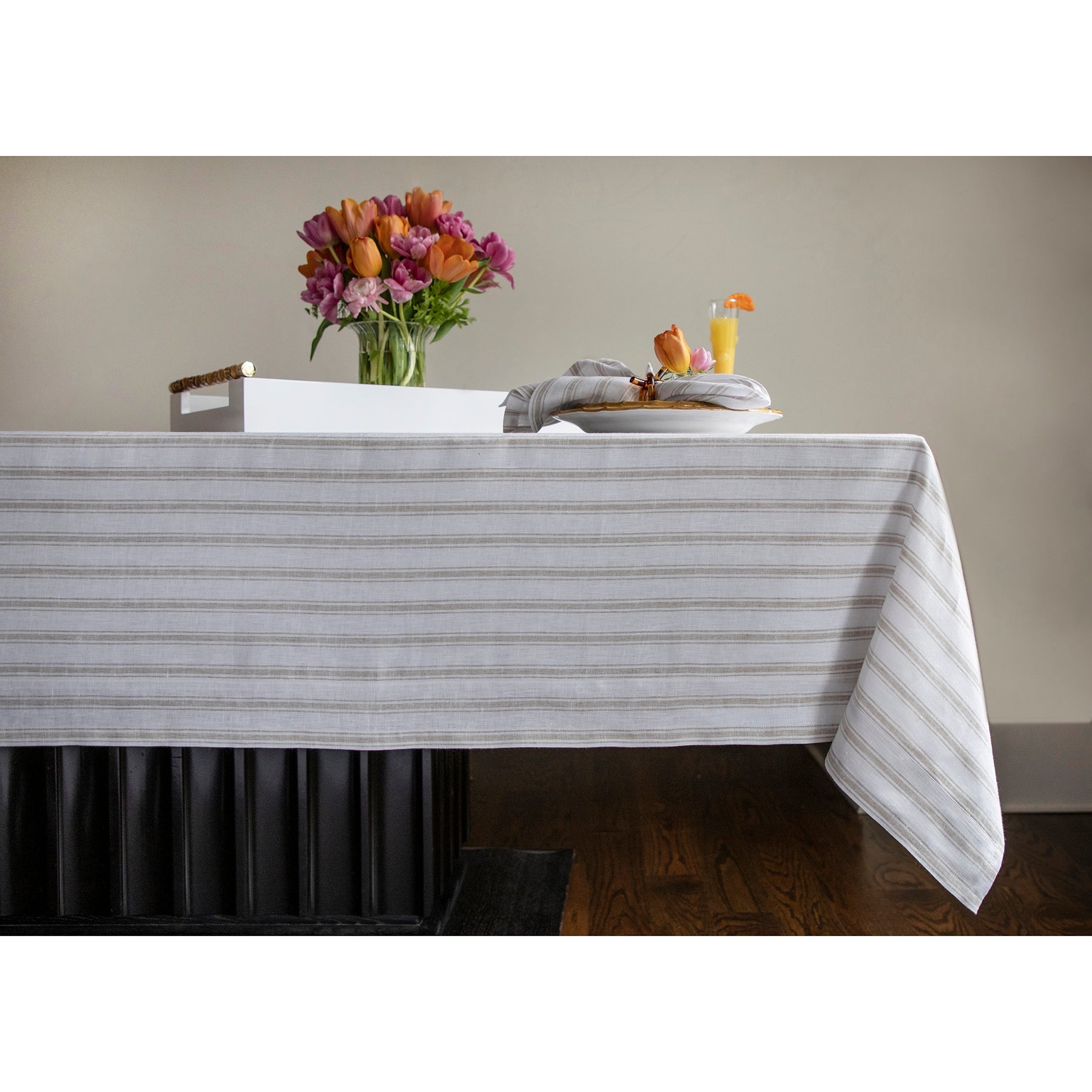 Capri Ticking Stripe Tablecloth