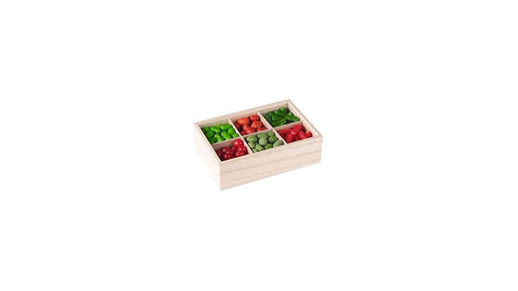 Six Sectional Wooden Box 7’’x5’’x2.5’’