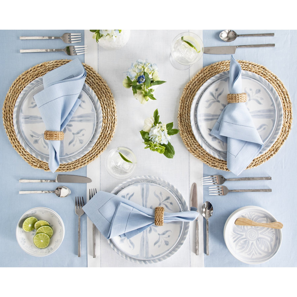 Classic Hemstitch Table Throw