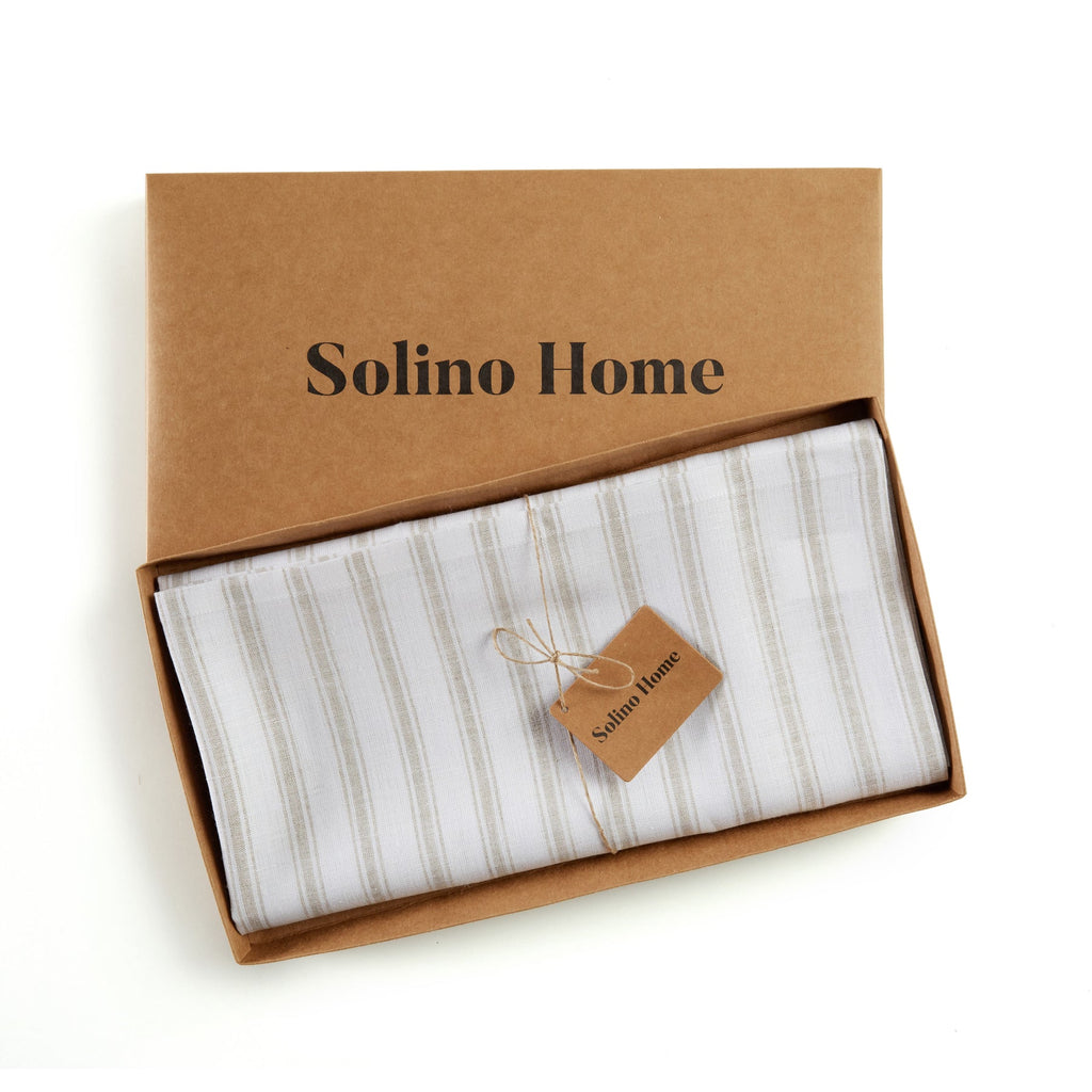 Capri Ticking Stripe Table Throw