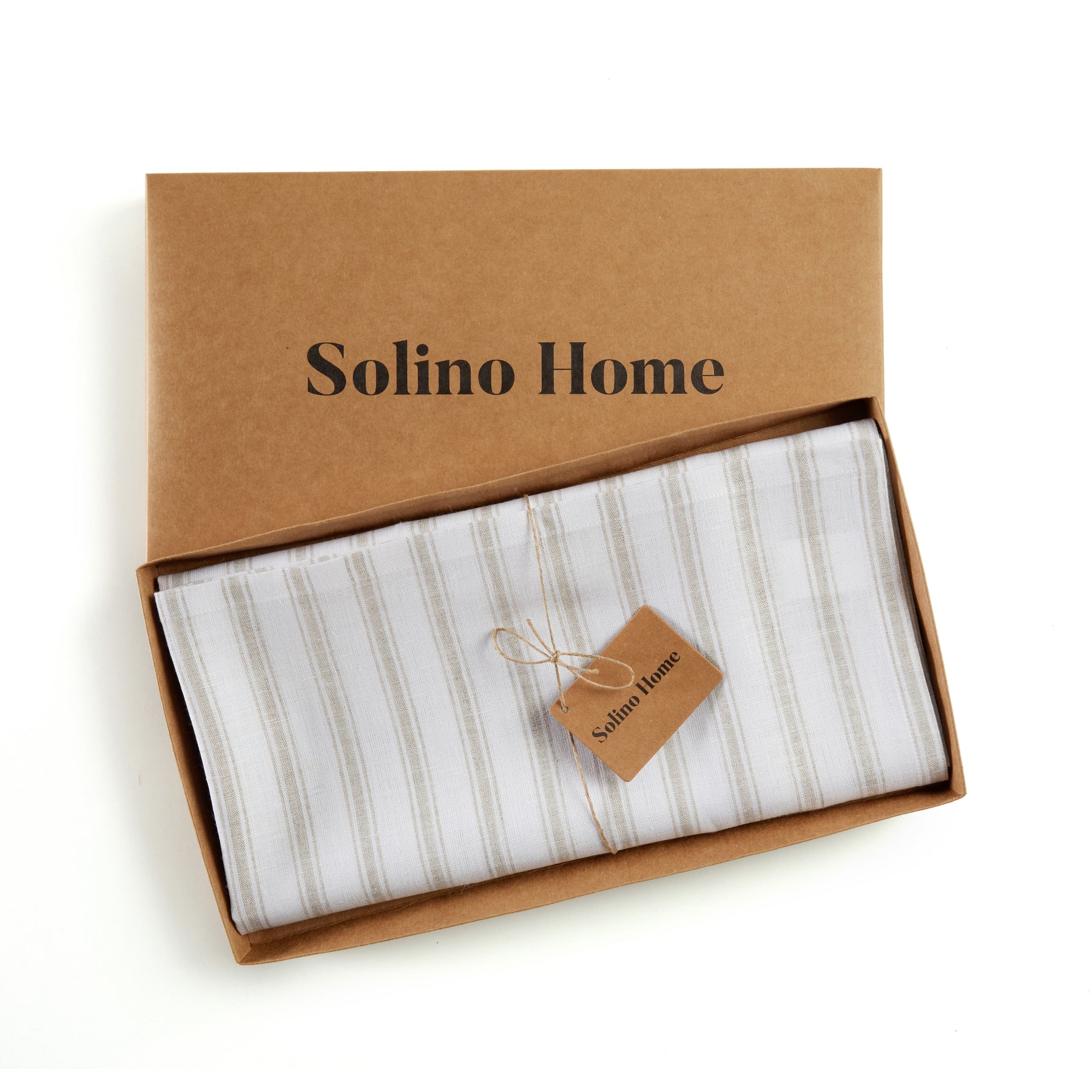 Capri Ticking Stripe Table Throw