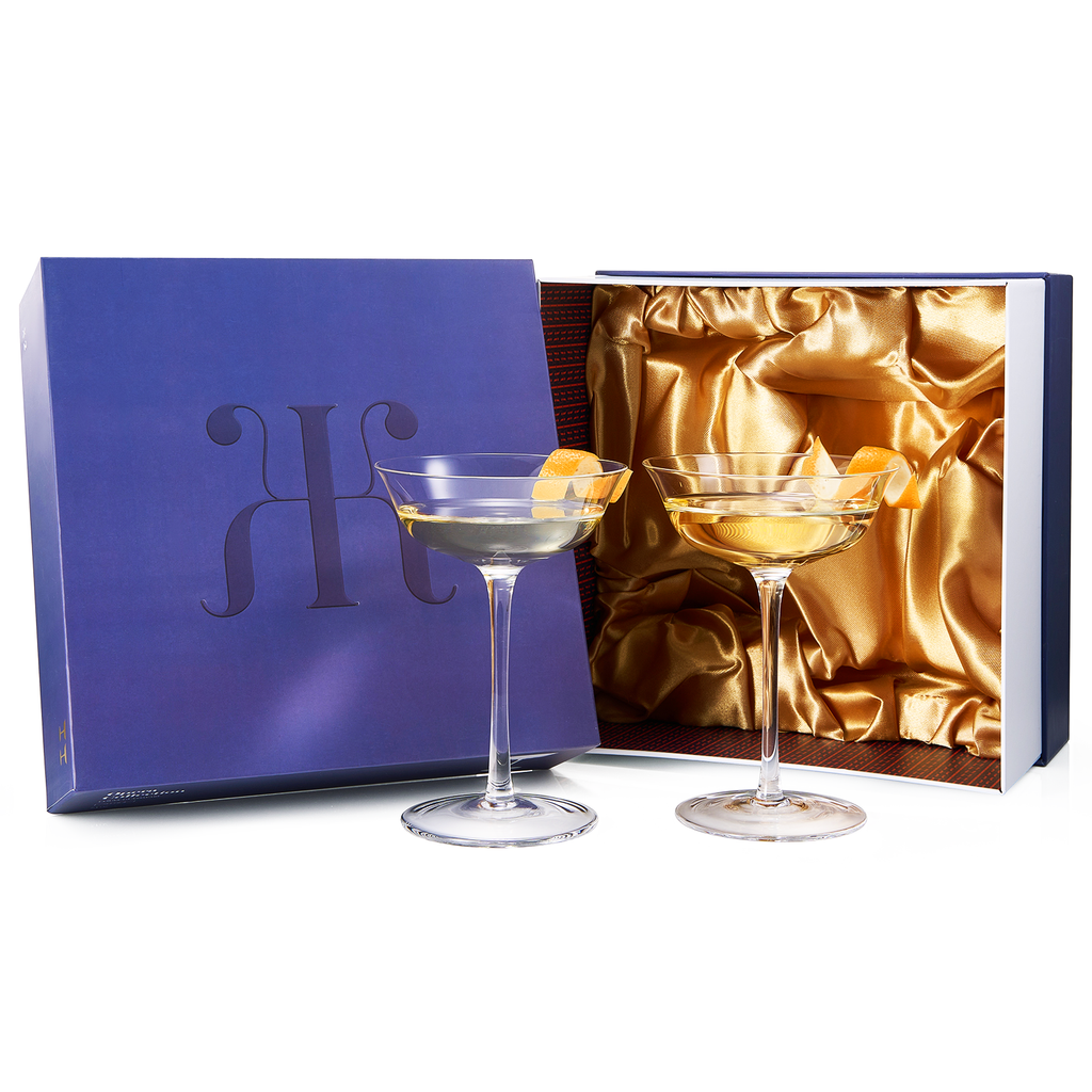Opera Nick & Nora Champagne Coupe, Cocktail Glassware, Set of 2