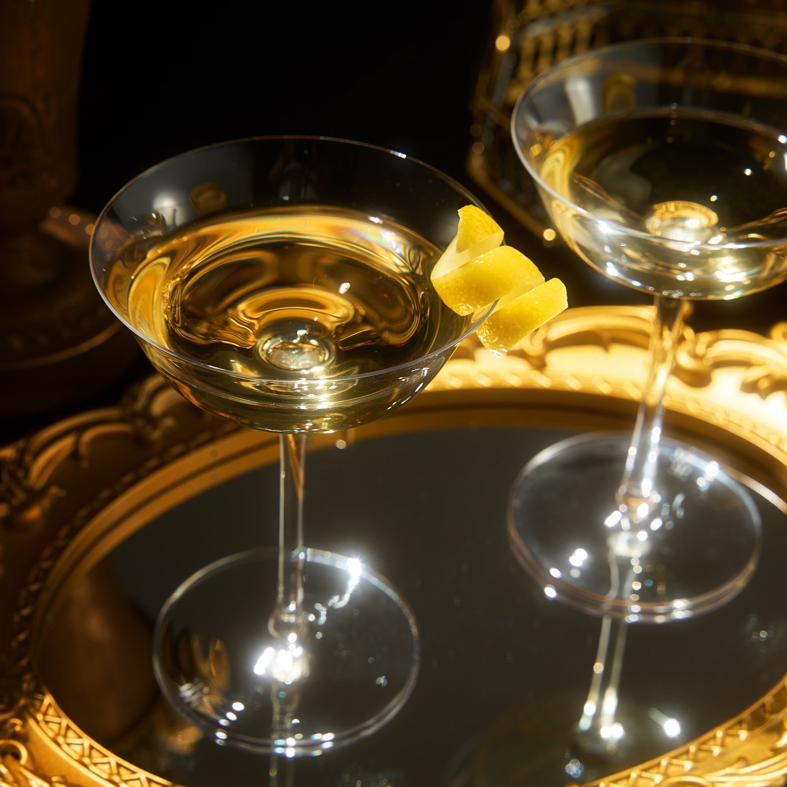 Opera Nick & Nora Champagne Coupe, Cocktail Glassware, Set of 2